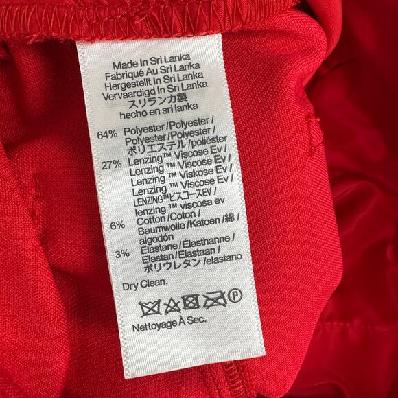 Madewell Mid Rise Slim Ankle Pant Straight Leg Red Classic Relaxed US 4 NWT - Picture 10 of 12